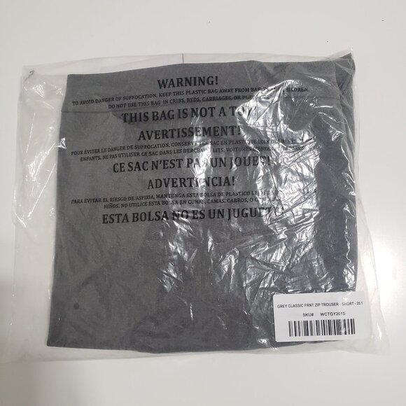 NWT Measure & Made Classic Front Zip Trouser Pant in Gray - Size 20.1 Short - Picture 3 of 8